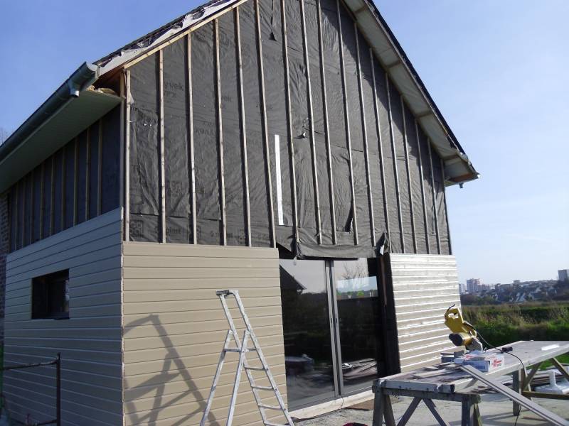 Réalisation d'un bardage bois par un professionnel proche Sainte Adresse